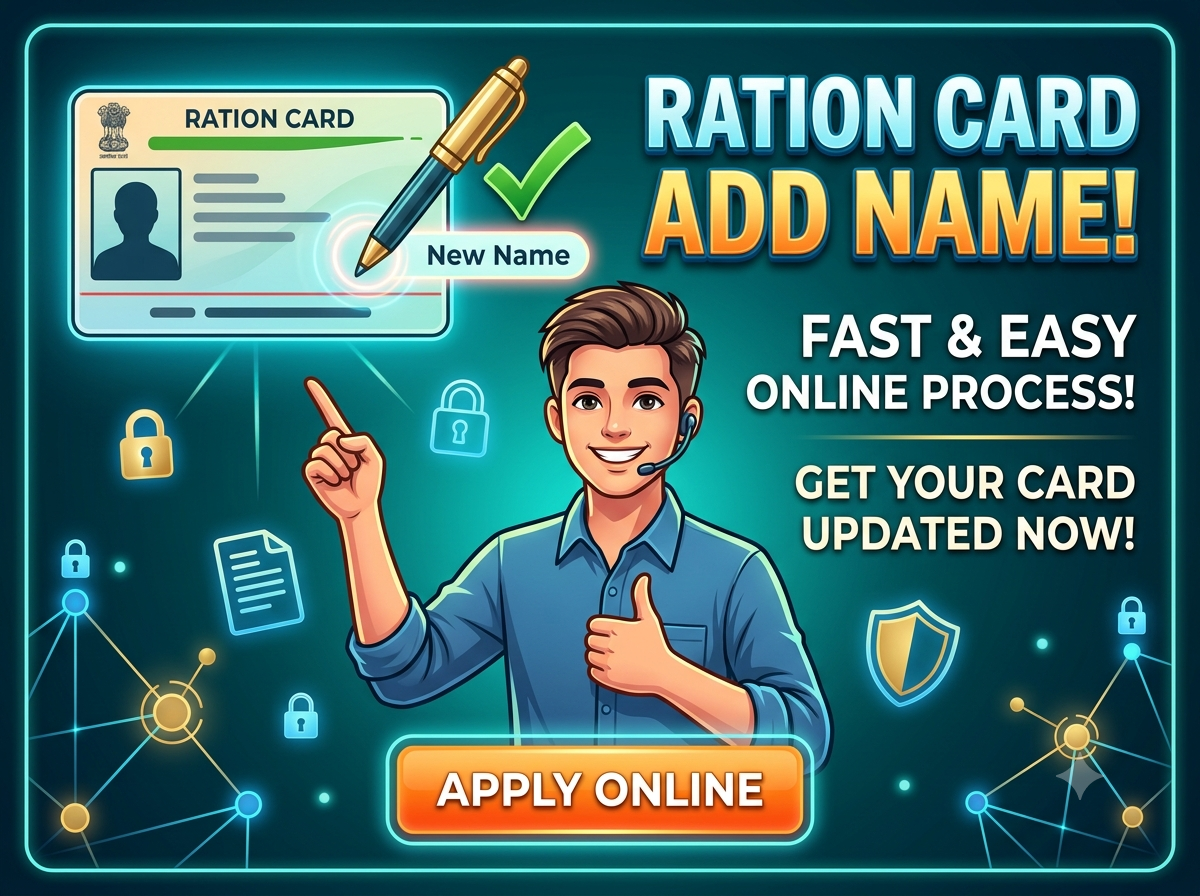 Add Name in Ration Card
