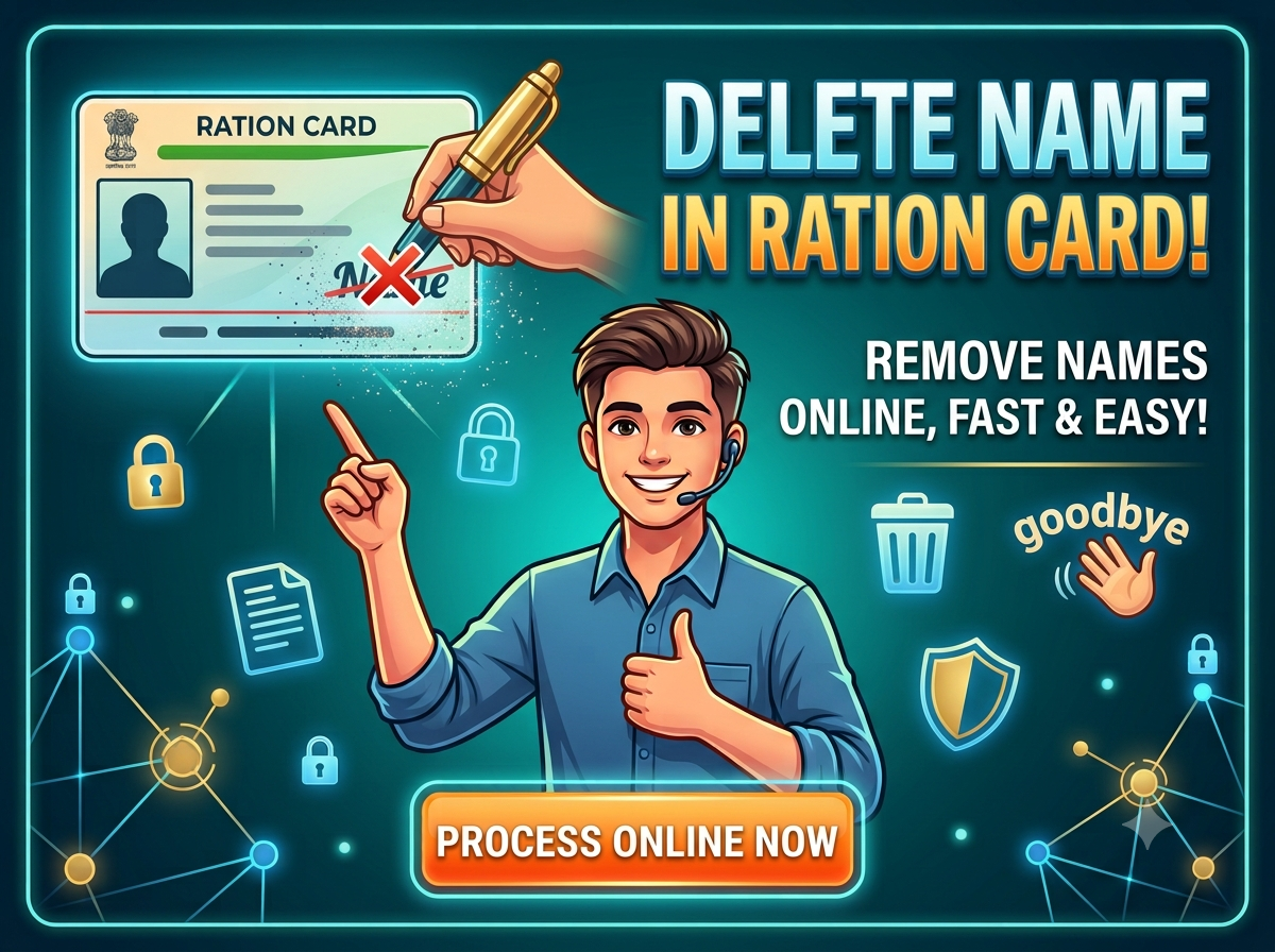 Delete Name in Ration Card