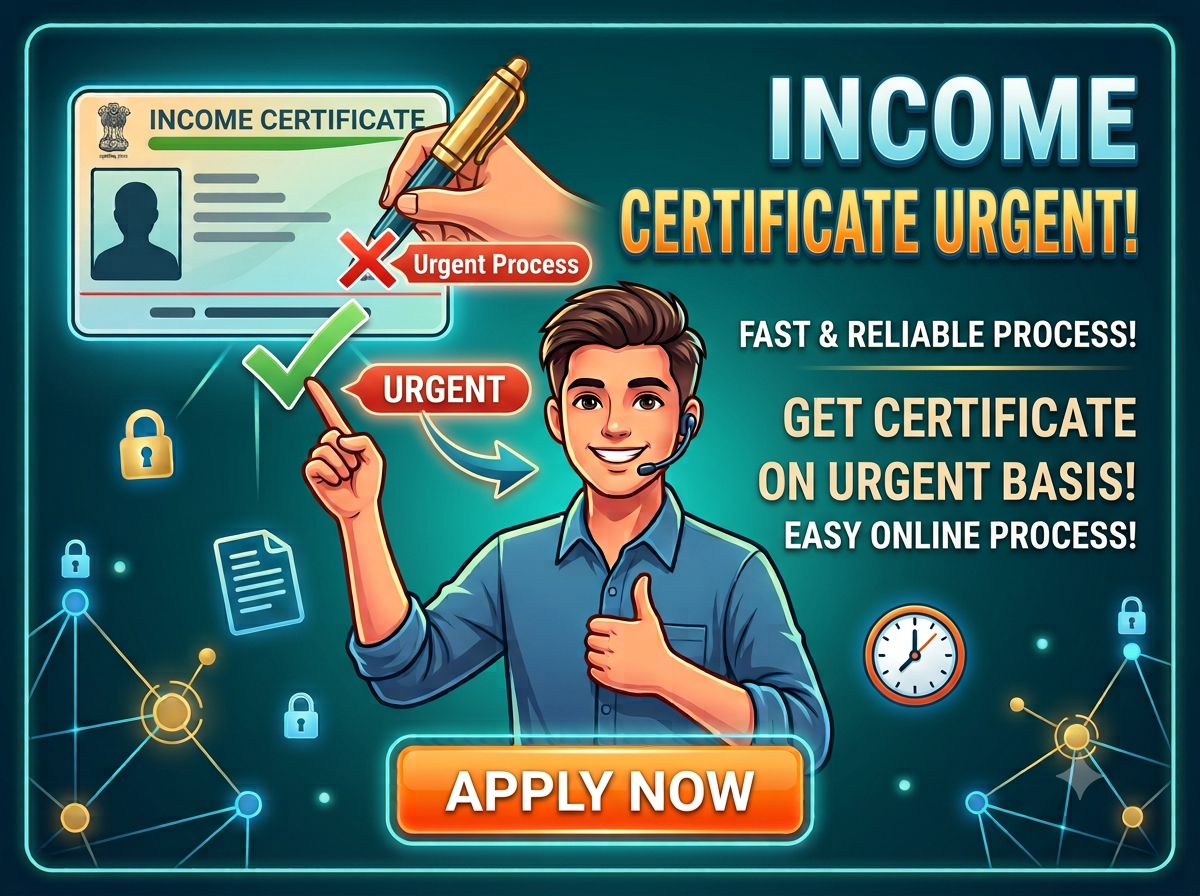 Income Certificate (Urgent)